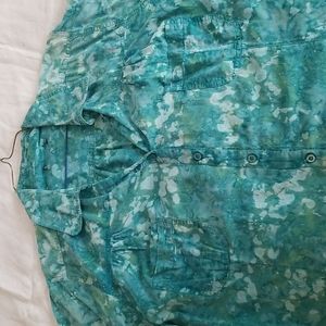 Batik green shirt